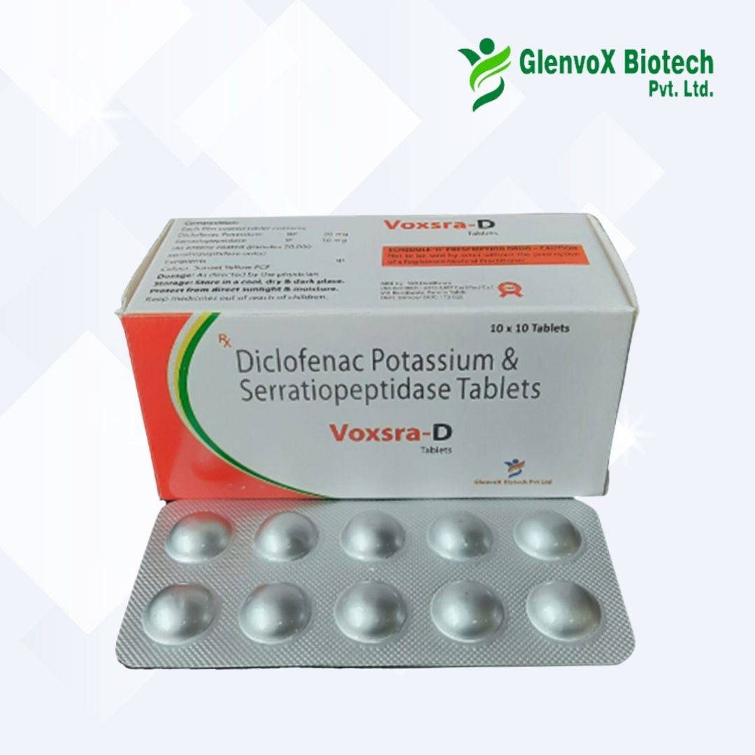 Diclofenac Potassium & Serratiopeptidase Tablets